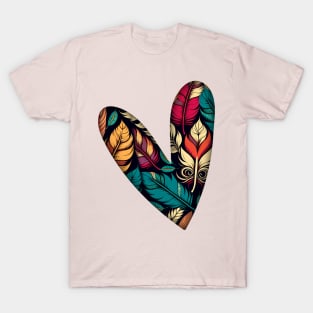 Boho-Heart-Valentine couple T-Shirt